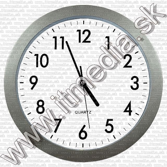 Image of Wall Clock Type 01 White-Silver 30cm (IT8468)